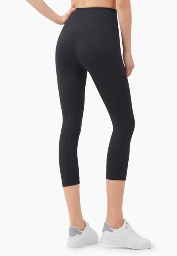 Anna Kaci High Waist Cropped Leggings
