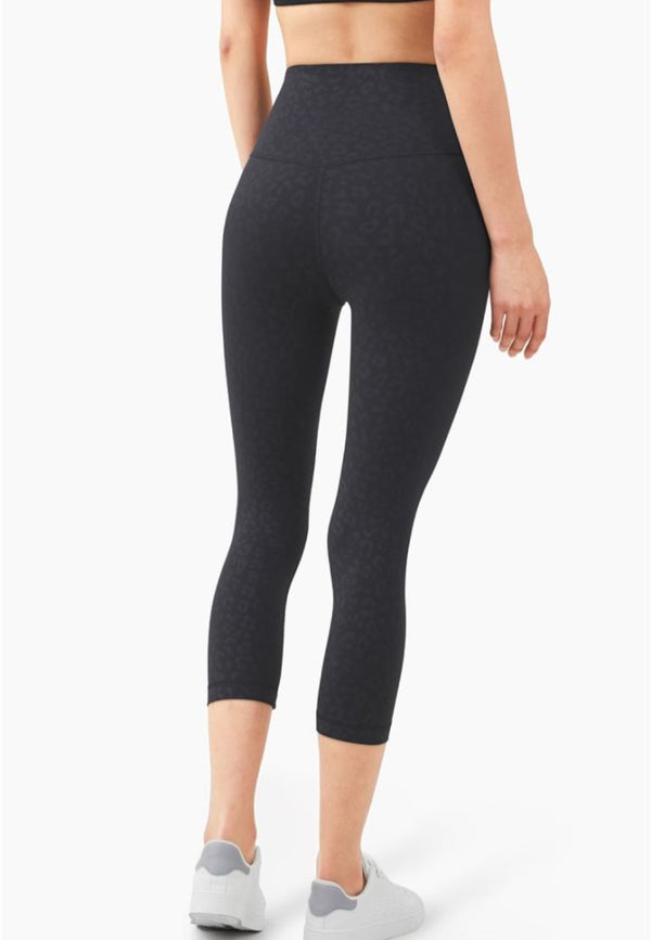Anna Kaci High Waist Cropped Leggings