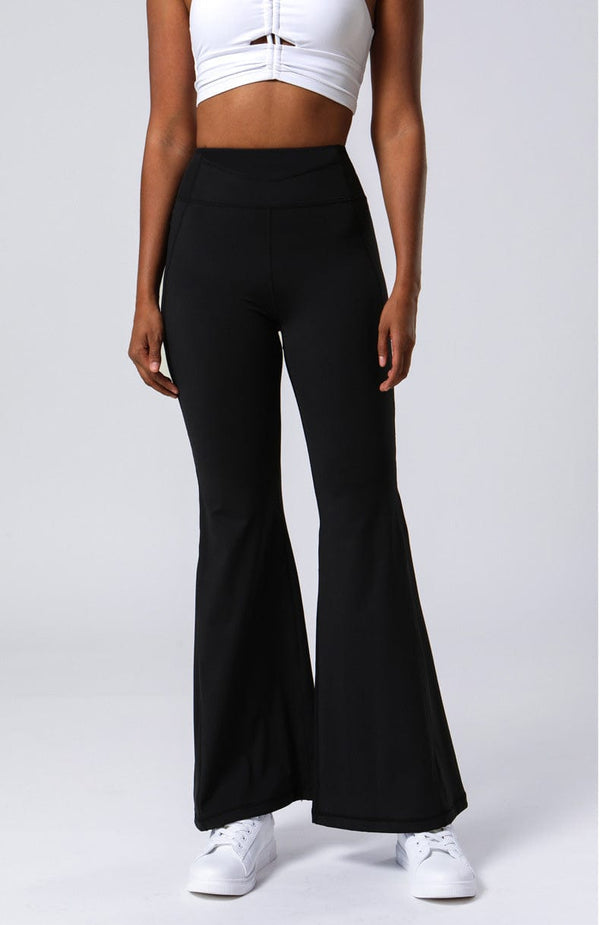 Anna Kaci High Waist Flare Pants With Stitching