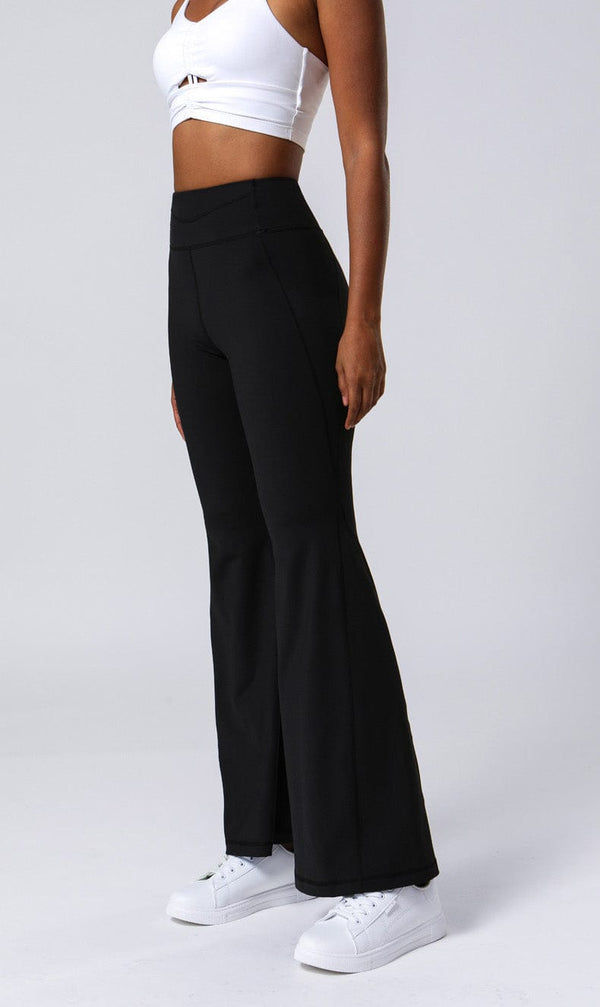 Anna Kaci High Waist Flare Pants With Stitching
