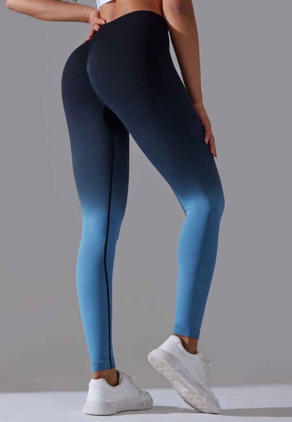 Anna Kaci High Waist Ombre Leggings