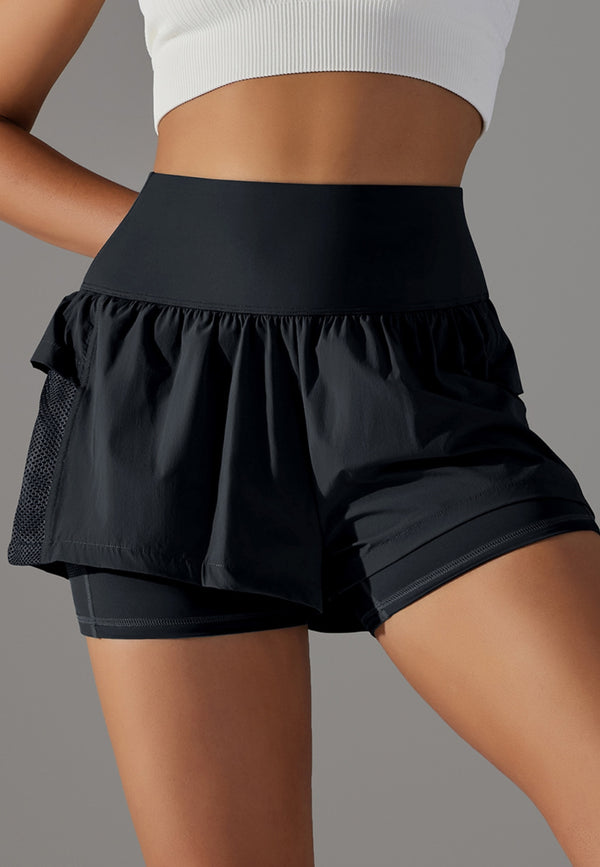 Anna Kaci High Waist Ruffle Shorts