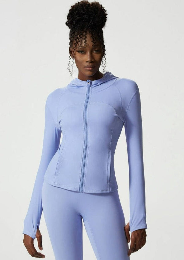 Anna Kaci Hooded Zip Active Jacket