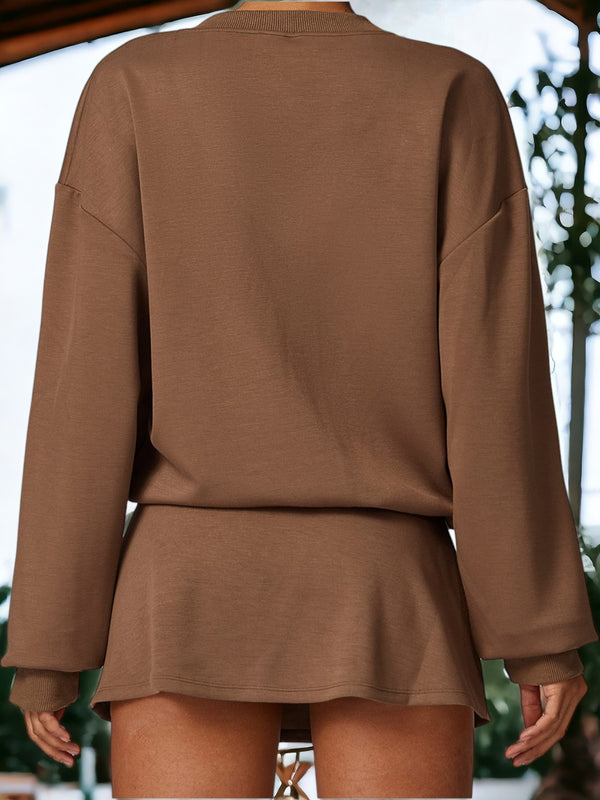 Anna Kaci Knitted Sports Sweatshirt