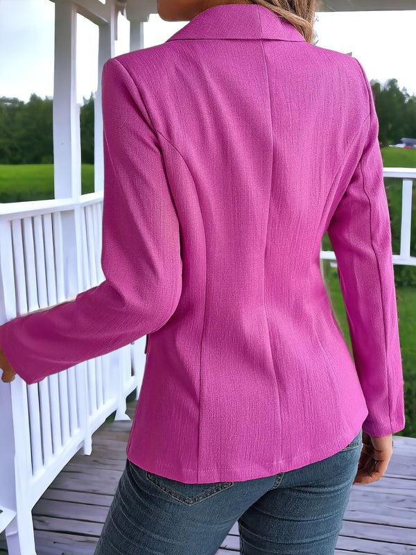 Anna Kaci Long Sleeve One Button Blazer