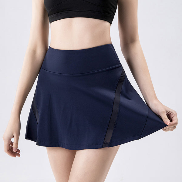 Anna Kaci Mesh Paneling Active Skort