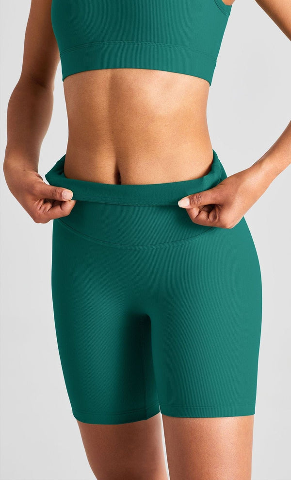 Anna Kaci Mid Length Biker Shorts