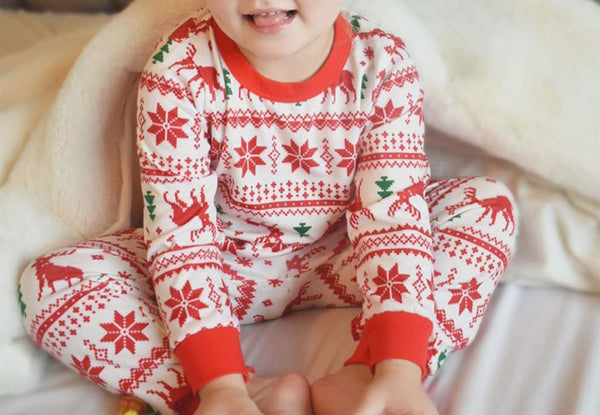 Anna Kaci Multi-Pattern Christmas Pajama Set
