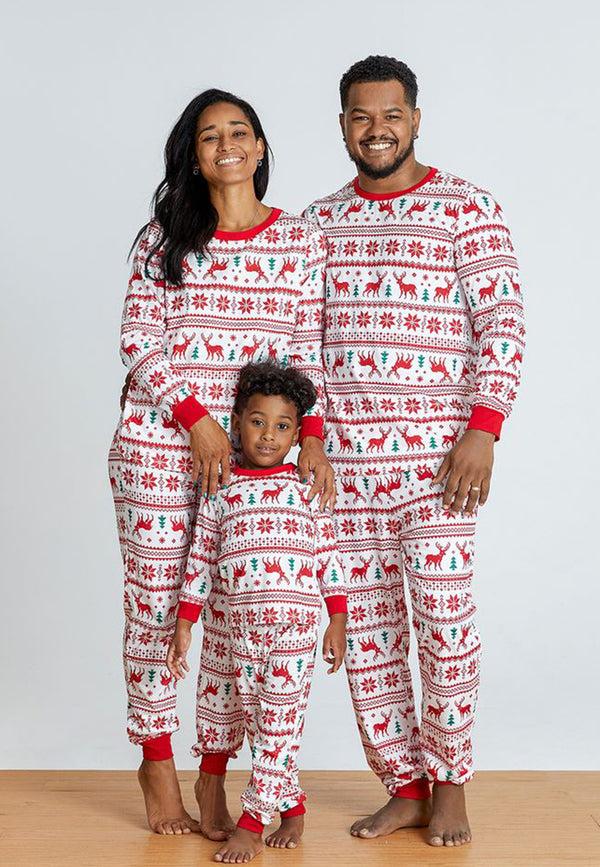 anna kaci Multi-Pattern Christmas Pajama Set