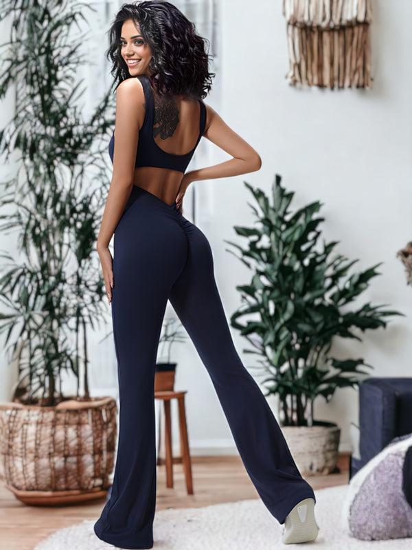 anna kaci One-Piece Fitness Sports Jumpsuit