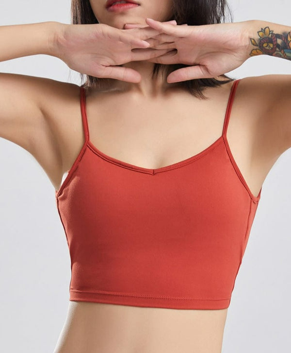 Anna Kaci Open Back Spaghetti Straps Tank Top