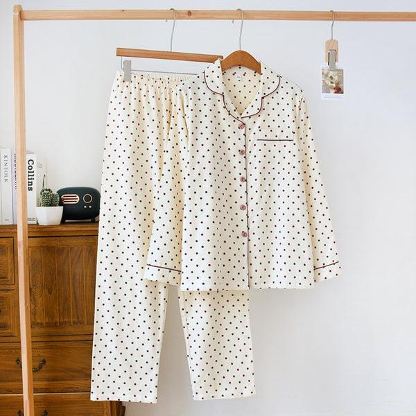 anna kaci Polka Dot Pajama Coordinates