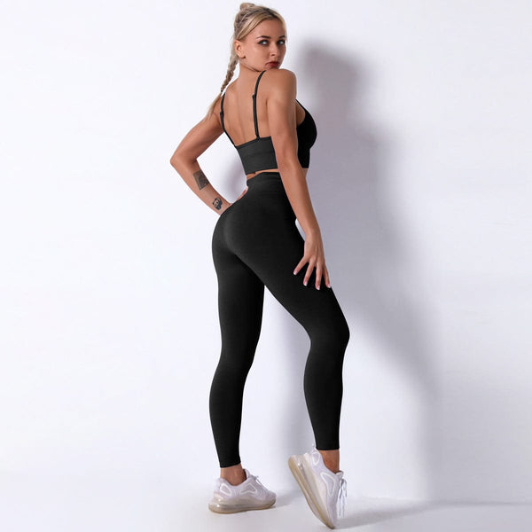 Anna Kaci Racerback & Flow Leggings Set