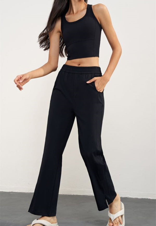 Anna Kaci Round Neck Activewear Tank Top