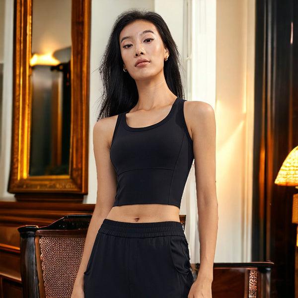 anna kaci Round Neck Activewear Tank Top