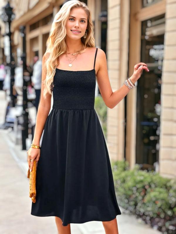 Anna Kaci Shirred Side Pocket Dress