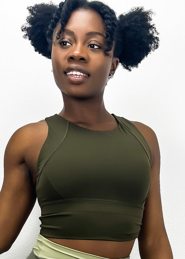 anna kaci Sleeveless Cropped Tank Top