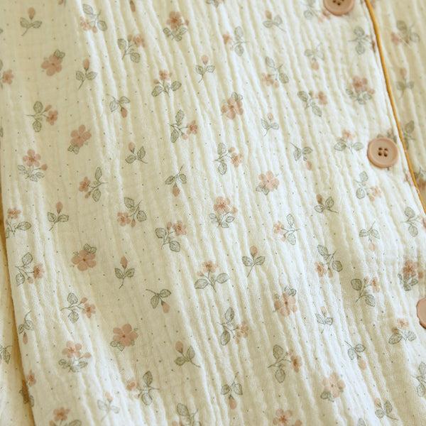 Anna Kaci Textured Floral Print Pajama Coordinates