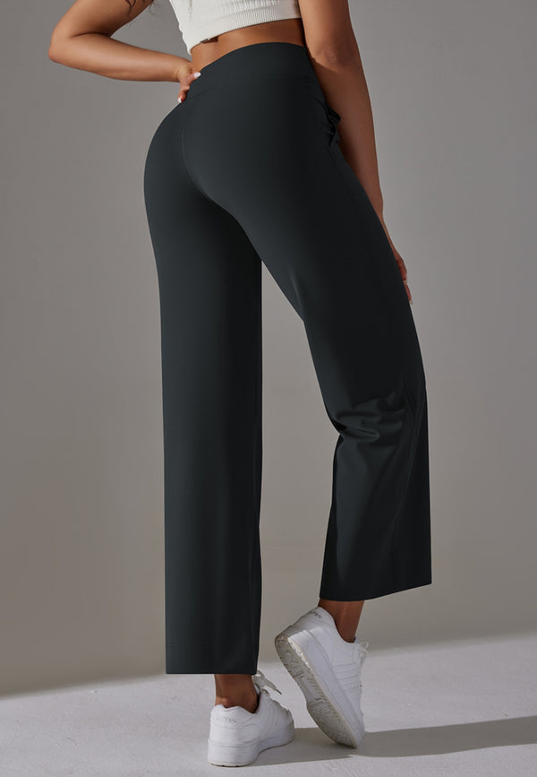 Anna Kaci Tie Waist Straight Leg Pants