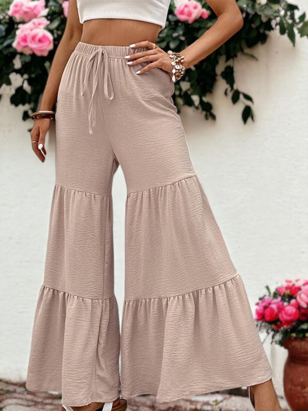 Anna Kaci Tie Waist Wide Leg Pants