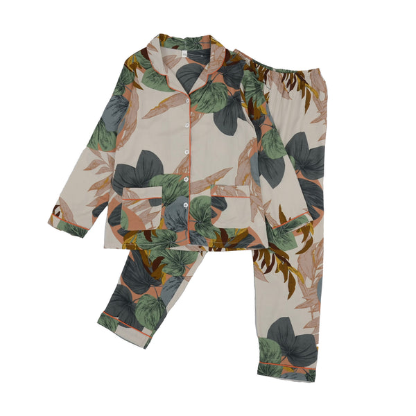 Anna Kaci Tropical Print Pajama Coordinates