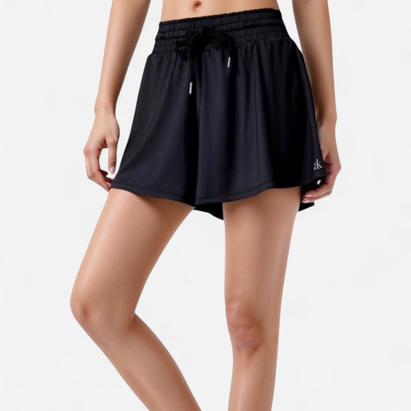 anna kaci Anna-Kaci Women's High Waist Athletic Skort with Inner Shorts and Adjustable Drawstring Waistband