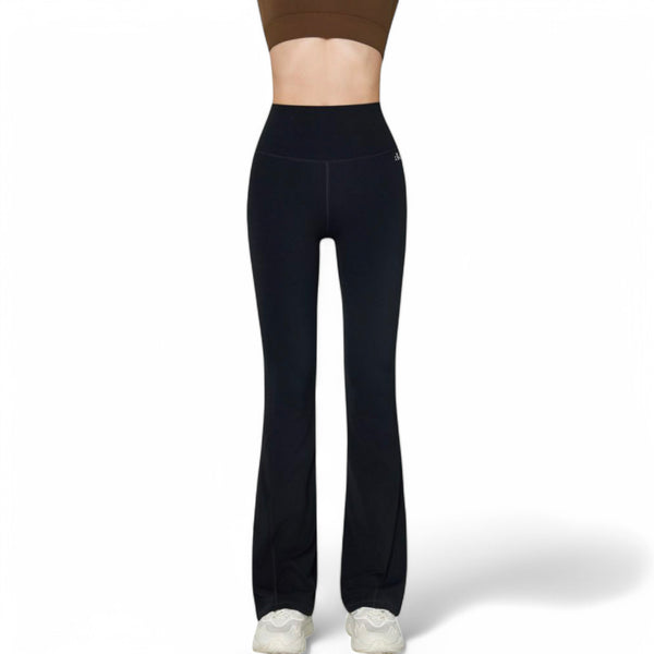 Anna Kaci Anna-Kaci Women's High-Waist Flared Leggings With Stretch Fabric And Contoured Fit