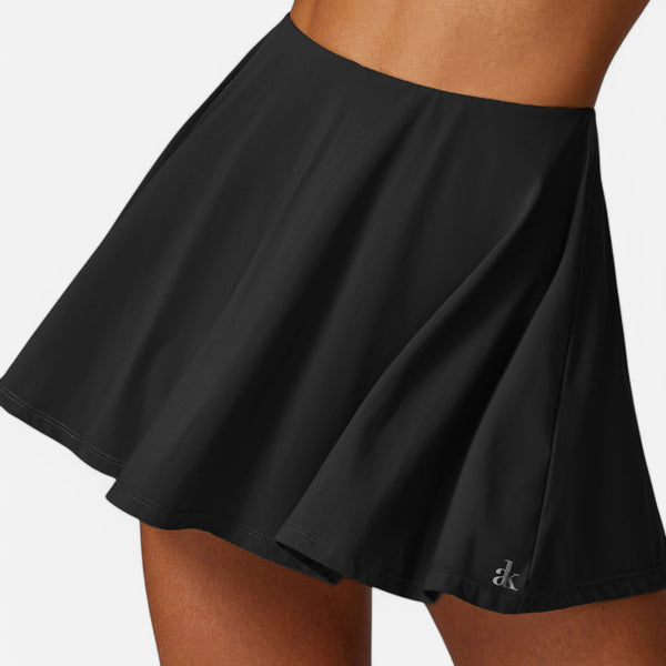 Anna Kaci Anna-Kaci Women's High Waist Flowy Athletic Skirt With Built-In Shorts