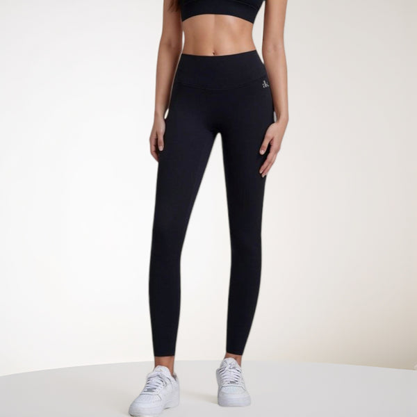 Anna Kaci Anna-Kaci Women's High Waist Full-Length Leggings With Wide Waistband And Seamless Compression Fit
