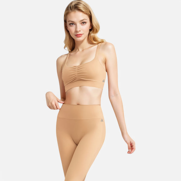 Anna Kaci Anna-Kaci Women's Strappy Back Sports Bra With Crisscross Design