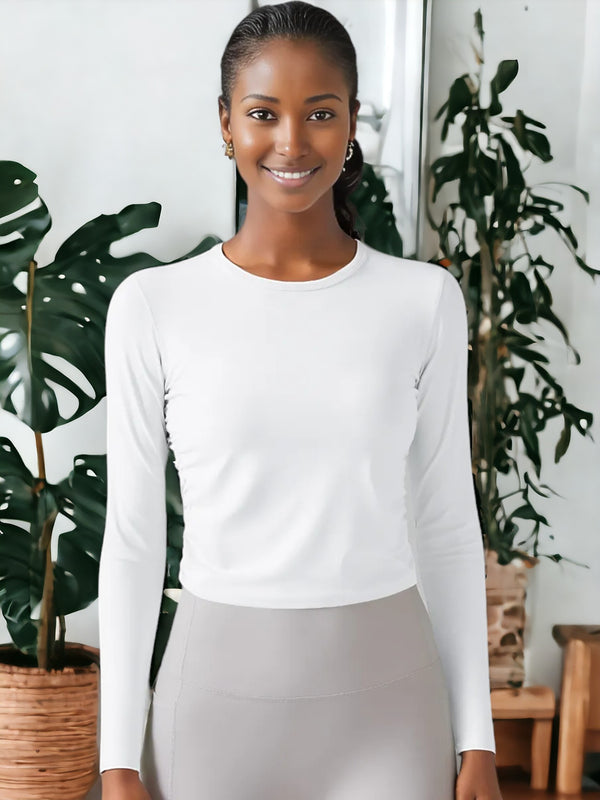 Anna Kaci Breathable Quick Drying Tight Yoga Sweatshirt