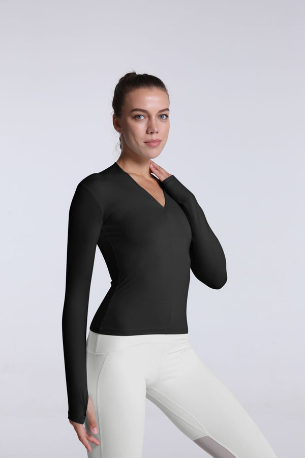anna kaci Buttery Soft Seamless Long Sleeve Active Top