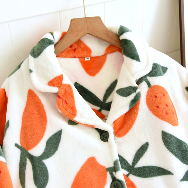 Anna Kaci Contrast Fruit Pattern Pajama Coordinates