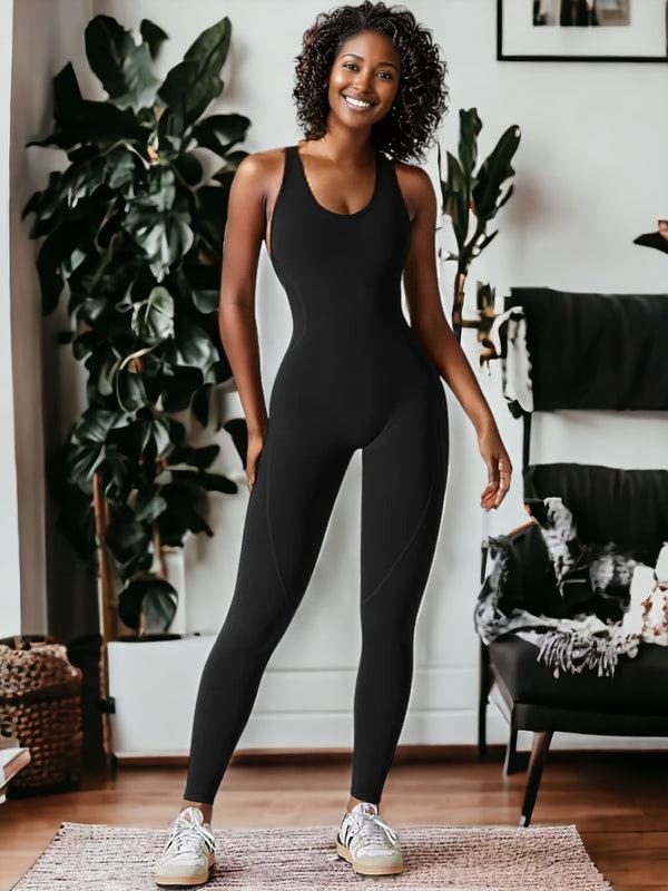 anna kaci High Elastic Tight Fitting One-Piece Yoga Suit