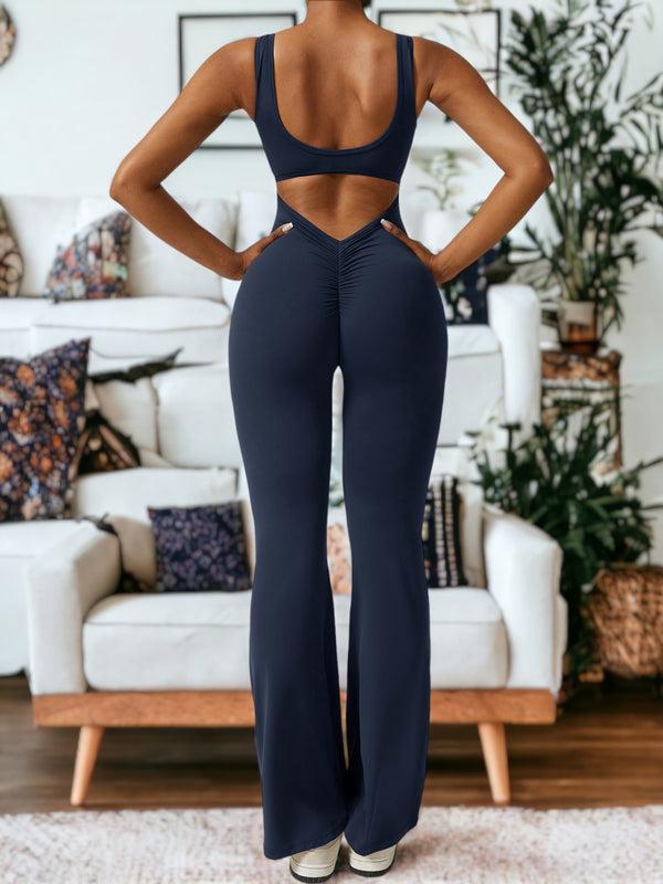 Anna Kaci Hip Lifting Tight-Fitting Yoga One-Piece Fitness Clothes