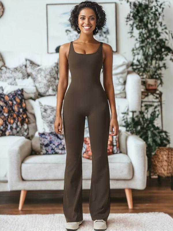 Anna Kaci Hip Lifting Tight-Fitting Yoga One-Piece Fitness Clothes