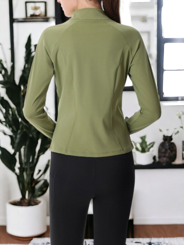 Anna Kaci Long-Sleeved High-Elasticity Quick-Drying Breathable Sports Jacket