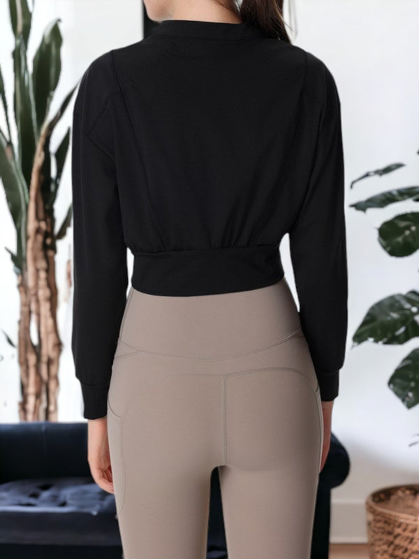 Anna Kaci Long-Sleeved Pilates Training Jacket Sports Fitness Clothing