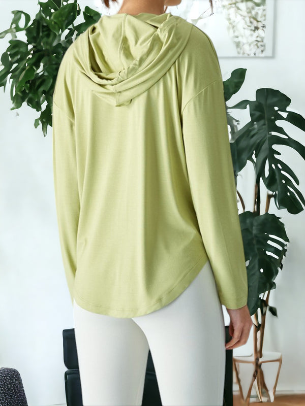 Anna Kaci Loose And Breathable Long Sleeved Casual Yoga Jacket