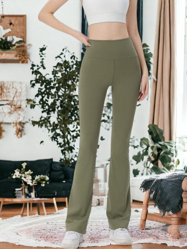 Anna Kaci Micro-Flared Training Pocketed Fitness Pants