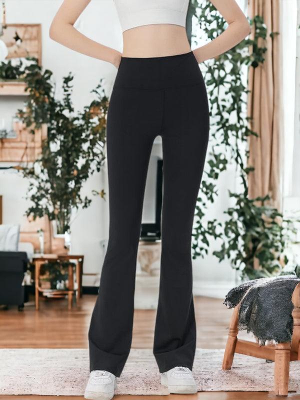 Anna Kaci Micro-Flared Training Pocketed Fitness Pants