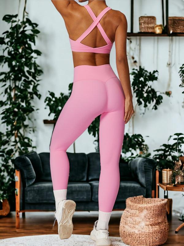 Anna Kaci Quick-drying Tight Slimming Back Fitness Suit