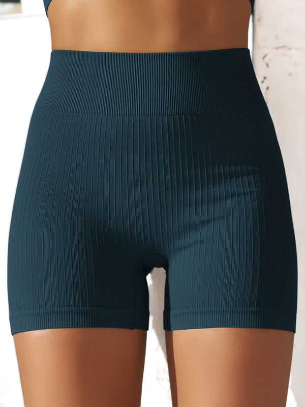anna kaci Seamless High Waisted Hip Tight Breathable Sports Fitness Shorts