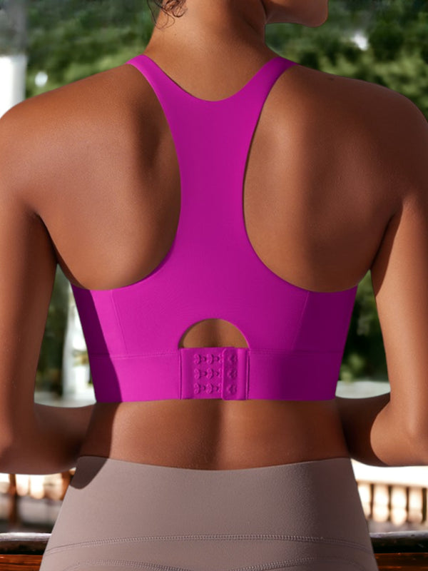 Anna Kaci Seamless U-Shaped Back-Breasted Sports Bra