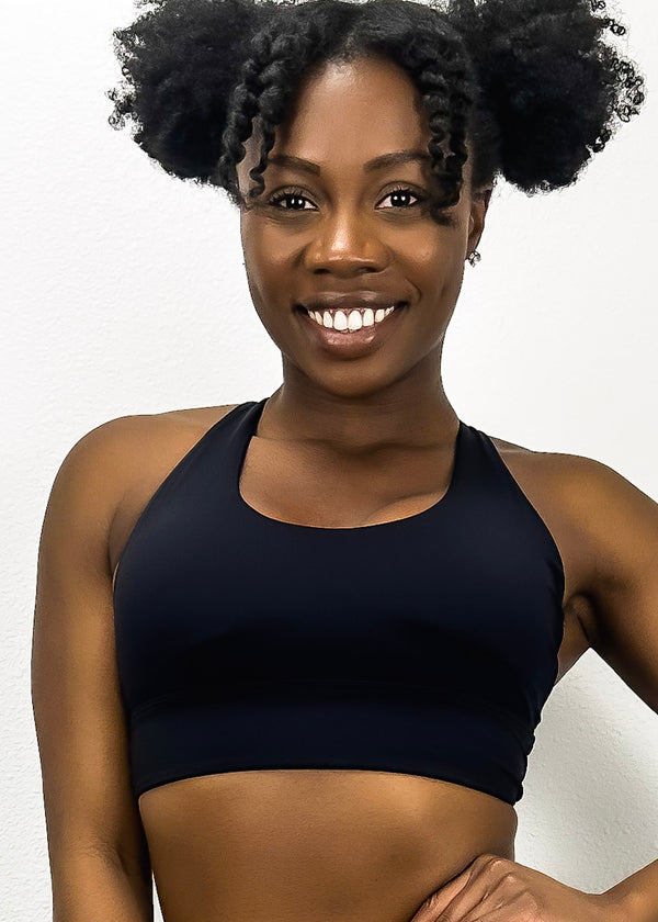 Anna Kaci Soft Buttery Cross Back Fitness Sports Bra