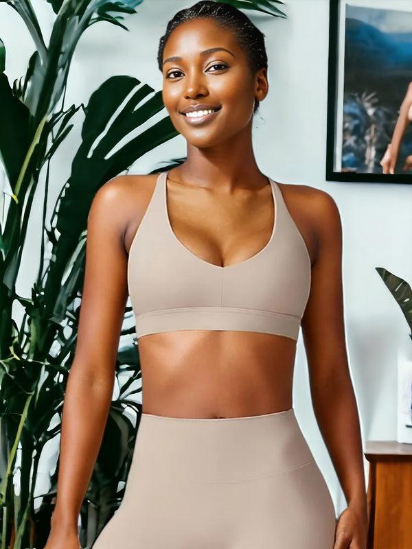 anna kaci Tight-Fitting Quick-Drying Compression Sports Bra