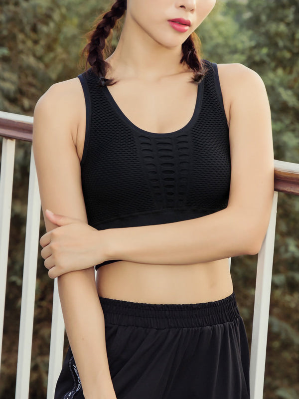 Anna Kaci Yoga Running Sports Workout Gym Athletic Bra Crop Top