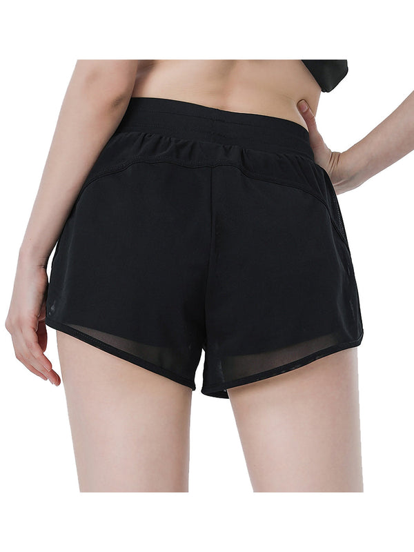 Anna Kaci Yoga Running Sports Workout Gym Athletic Shorts With Pockets