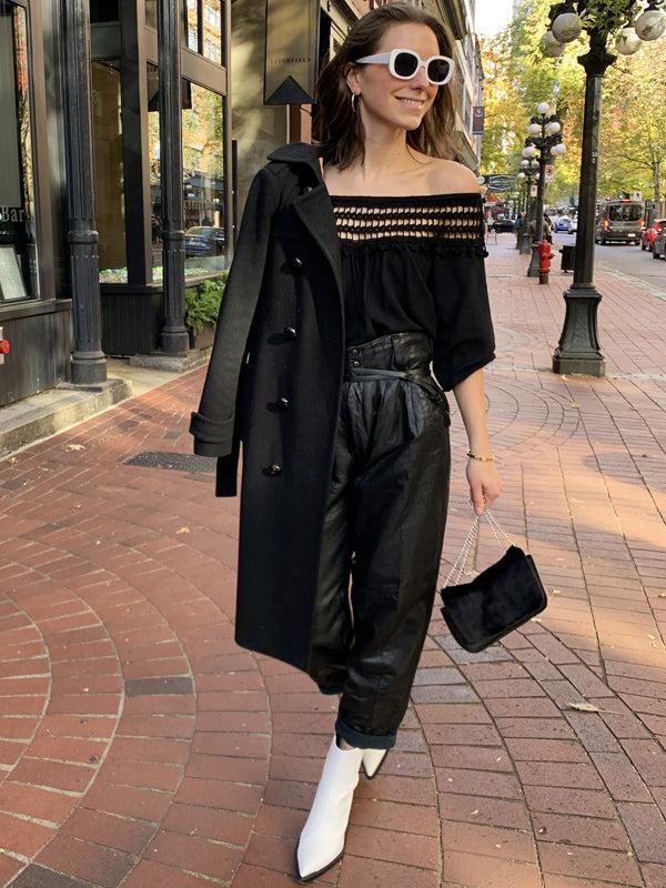 Anna Kosturova Cairo Off-Shoulder Top