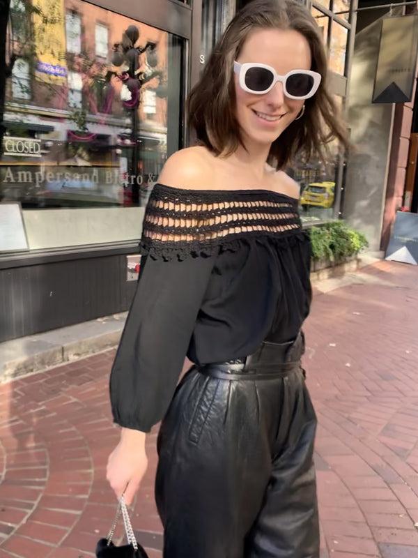 anna kosturova Cairo Off-Shoulder Top